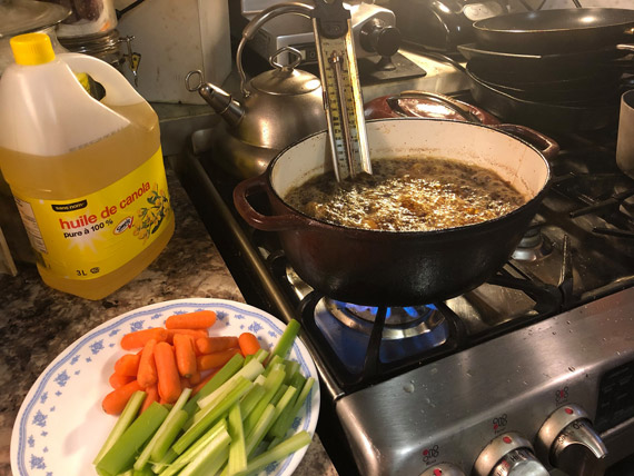 Celery and Carrots to go with the Wings