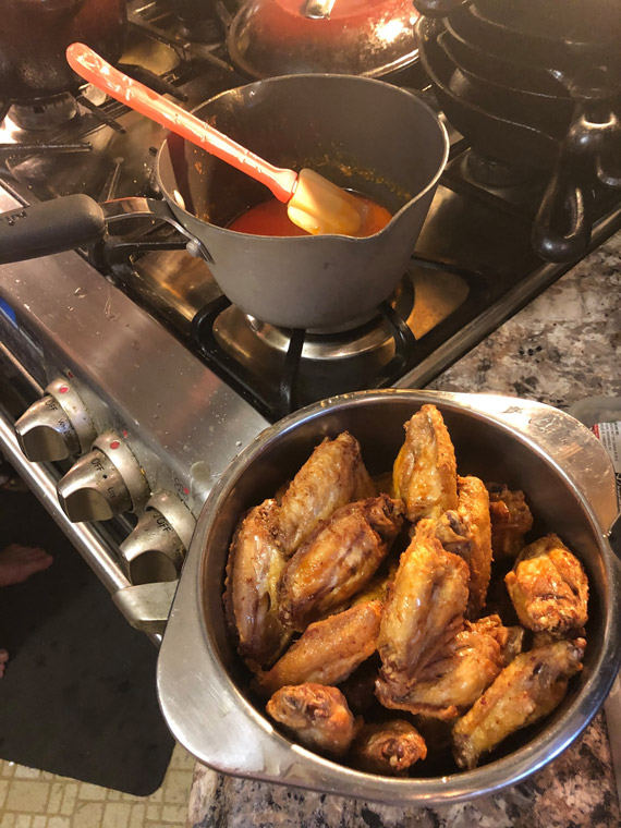 Buffalo Chicken Wing Sauce... NOT FUCKING BBQ Sauce!!!