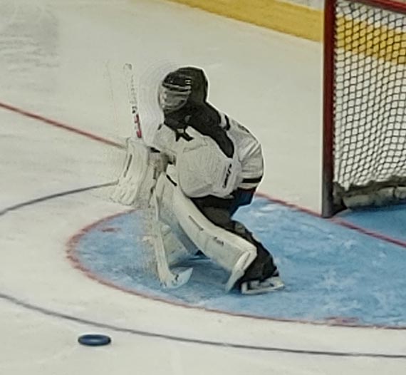Lawson AKA GoaliePow in Net - Ringette
