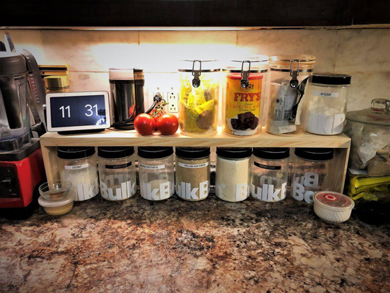Canisters on our counter