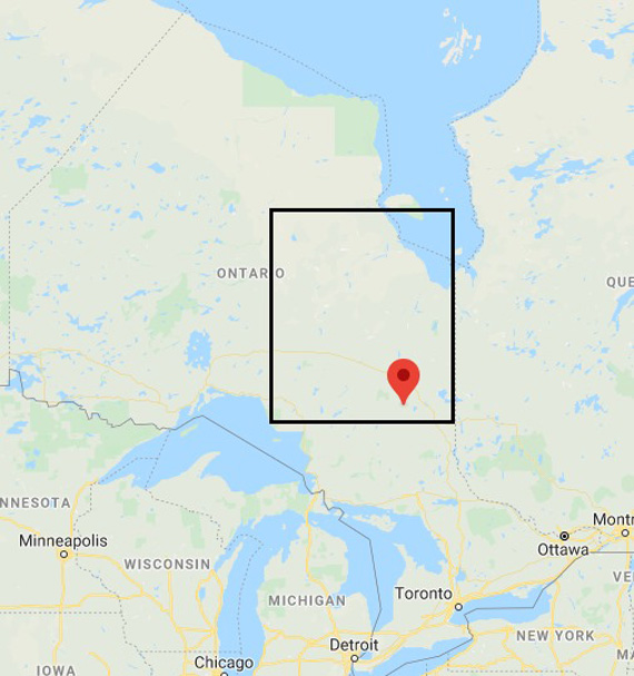 Map of the Porcupine Health Unit