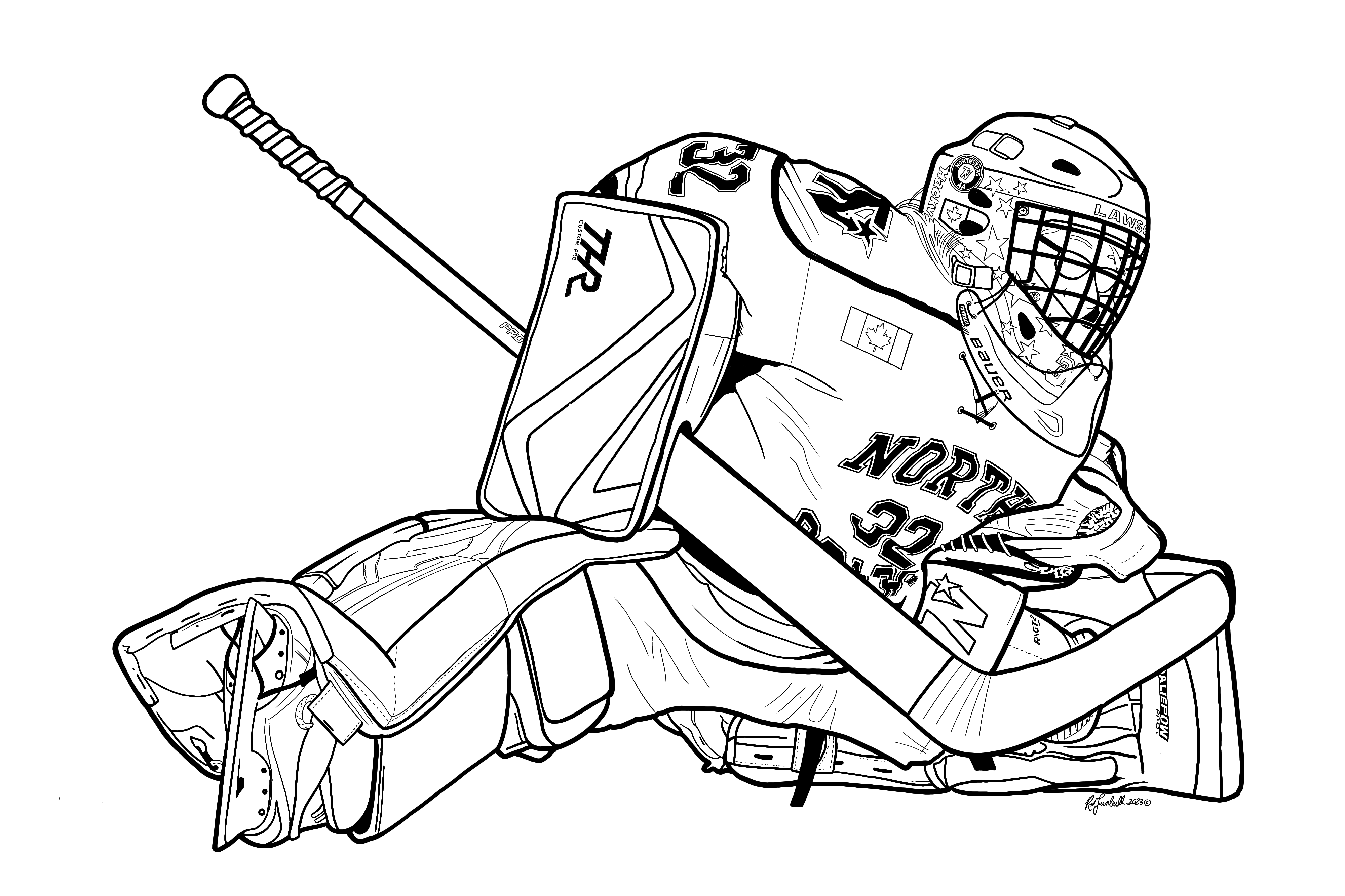 Sorry the coloring sheet didn't load, it can also be found
      on my Facebook Page at fb.me/goaliepow